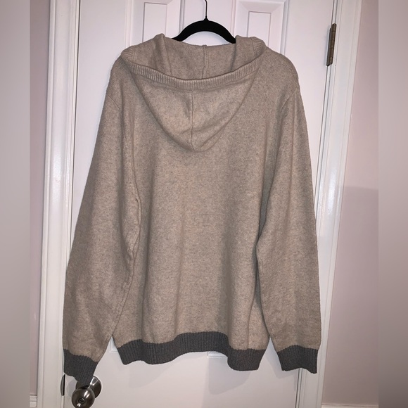 Goodfellow & Co. Soft men’s hooded sweater in Stucco & Gray size XL - Picture 5 of 9